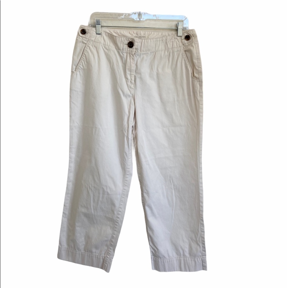 Talbots Chino Cuff Capri Pants